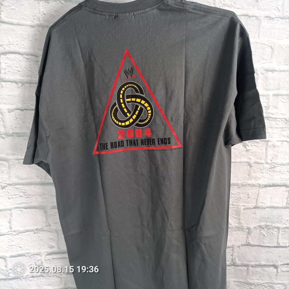 Vintage WWE Shirt Mens XL 2004 Production Crew The Road That Never Ends 00s